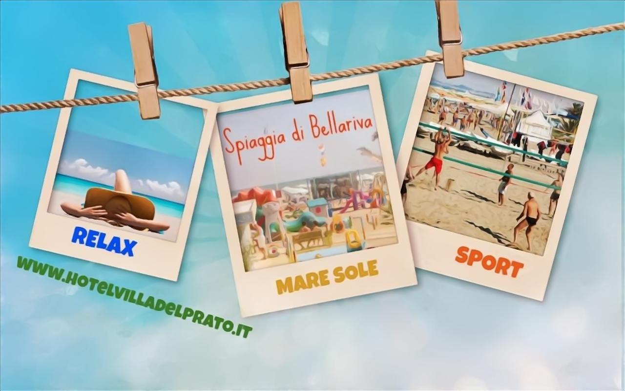 Hotel Villa Del Prato Cucina Romagnola E Possibilita Pacchetto Spiaggia Bellariva Di Rimini Kültér fotó